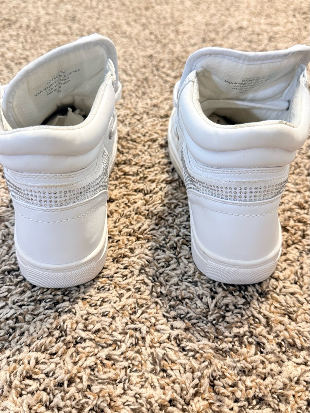 GUESS White High-Top Sneakers - Picture 4 of 6